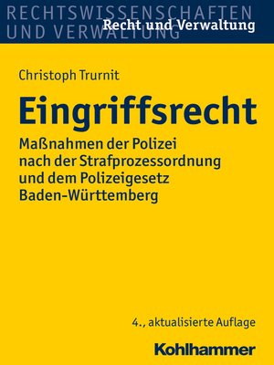 cover image of Eingriffsrecht